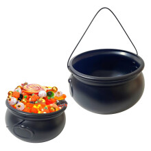 12,6" miska na cukrovinky s rukojetí Black Witch Cauldron