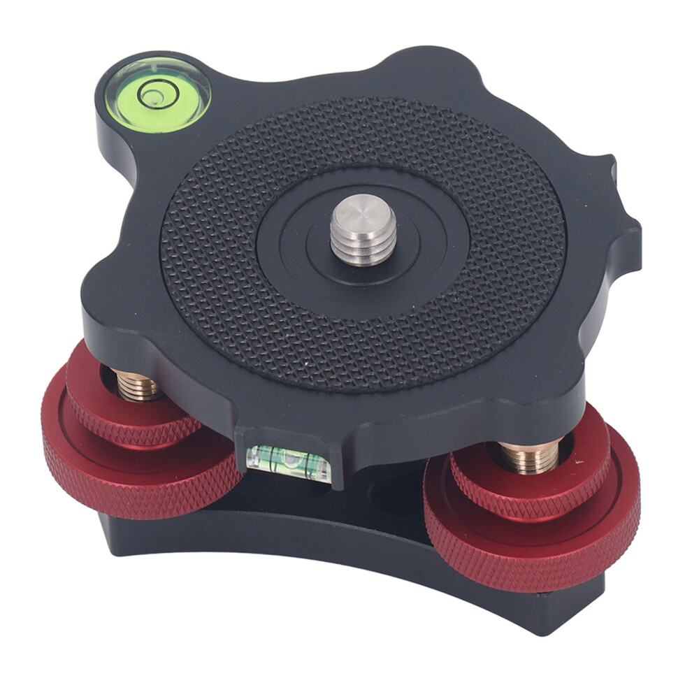 Aluminum Alloy Tripod Leveling Base With 3 Bubble Levels And 3/8 Inch Thread 9491387625190