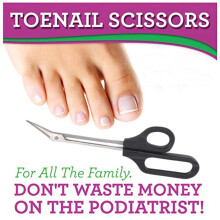 2-Pack Long Handle Toenail Scissors, Ergonomic Angled Blade, Stainless Steel, Comfort Grip – Compatible with Pedicure Needs