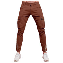 Casual Men's Cargo Pants Men's Casual Zippered Overalls Jumpsuit Comfortable Utility Pants with