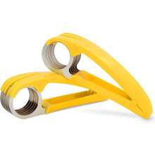 Banana Slicer,ABS + Stainless Steel Fruit and Vegetable Salad Peeler Cutter Kitchen Tools For Banana, Strawberry,Grape(2 pcs)