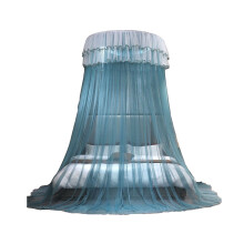 Dome Net Bed Canopy Ceiling-Mounted Foldable Ruffled