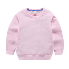 Infant Crewneck Sweatshirts Baby Boys Girls Solid Casual Fashion Loose Warm Loose Tops Sweatshirt Clothes (Pink,150)