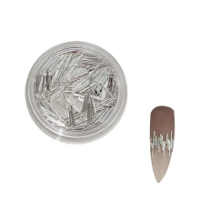 Ultra Fine Metal Nail Art Reflective Strips 4mm and 7mm Long Lasting Luxury Nail Stickers for DIY Manicure