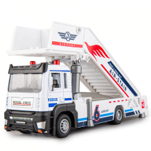 Engineer Vehicle 1:32 Alloy Boarding Car Model Toys Simulation Diecasts Metal Vehicle with Lights for Kids Christmas Birthday Gifts