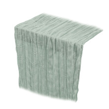 Cheesecloth Table Runner Summer Boho Rustic Gauze Dusty,for Bridal Shower Wedding Party Catering Home Decoration Supplies,Green,70.87*35.43,Home