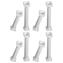 White Plastic Cake Support Pillars 8 Pieces