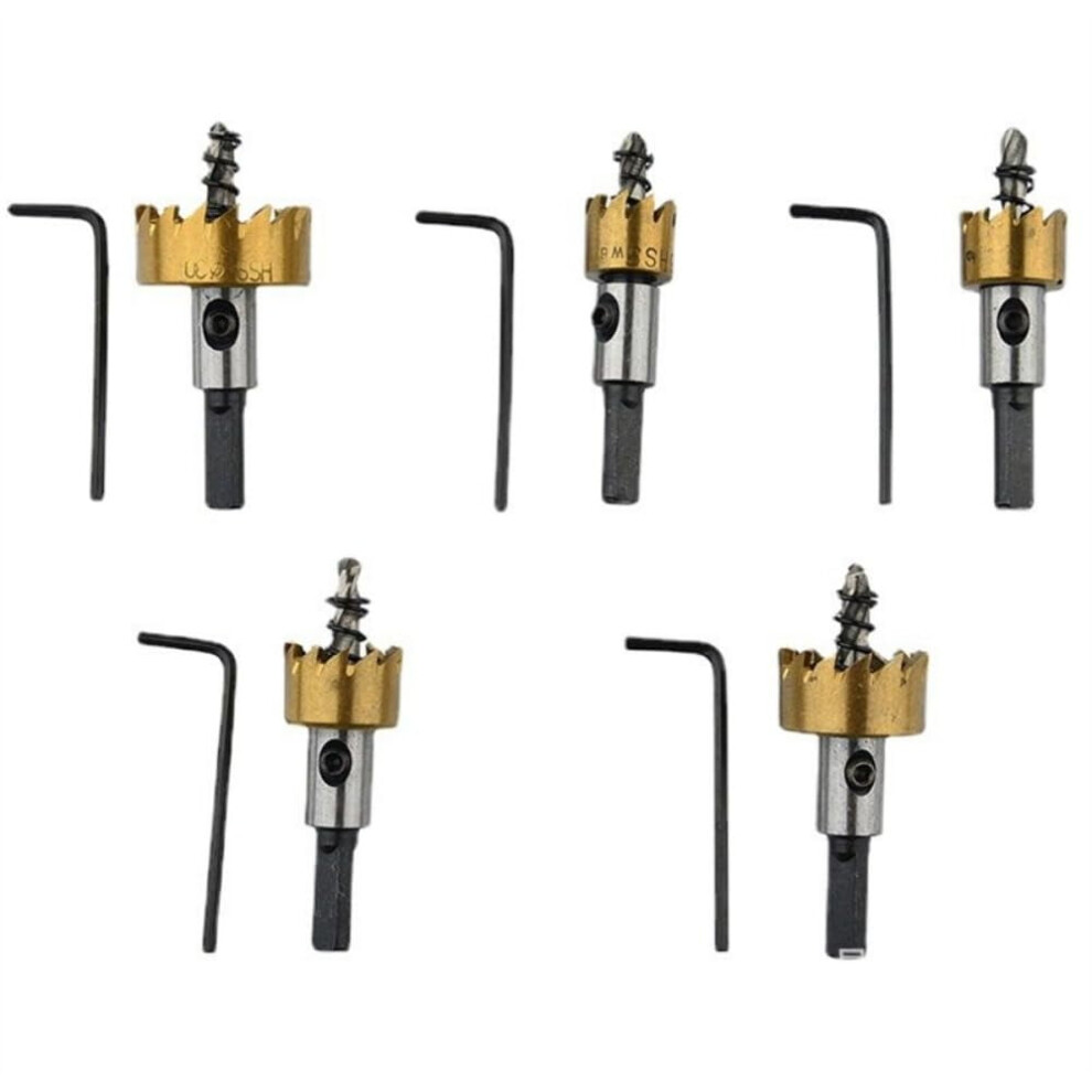 5Pcs Hss Hole Opener 15-30Mm High-Precision Wear-Resistant Metal Sheet Punch Drill 15Mm/17Mm/18Mm/23Mm/30Mm 9097180862604