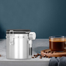 Airtight Stainless Steel Coffee Canister 1.5L for Beans, Grounds, Tea, Flour, Cereal, Sugar – Freshness Sealed