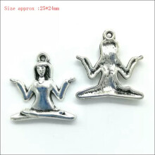 Lot Antique Charms Pendants For Earrings Bracelet Necklace Jewelry Making DIY-No.682- Yoga Sporter - 4pcs