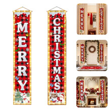 Bannière décorative de Noël pour porche, bannière « Joyeux Noël », décorations de Noël intérieures et extérieures pour jardin, maison,