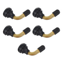 5Pcs 45 Degree Angled Rubber Copper Abs Tubeless Tyre Valve Stem For Scooter Wheel
