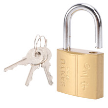 Iron Core Keyed Padlock, Waterproof & Rust-Resistant for Outdoor/Indoor Use, Compatible with Standard Locks