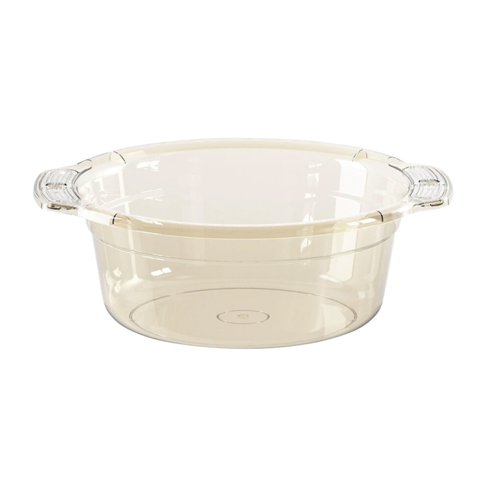 Transparent plastic washbasin for household and dormitory