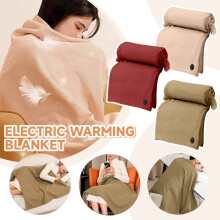Portable Heated Blanket Shawl Wrap for Women, USB Electric, 3 Heat Levels (35C/45C/55C), Rapid & Safe Low-Voltage Heating