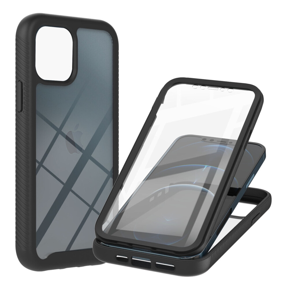Compatible With Iphone 11 (6.1") Case: Rugged 3-In-1 Clear Anti-Yellowing Slim Case With Pet Front Film, Drop Protection & Wireless Charging Support 9122141089001