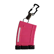 Golf Tee Holder Carrier Holds 18 Tees Compact with Clip for Bag Belt Golfing Red