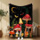 Soft Fleece Throw Blanket Night Sky Mushroom Pattern 50x60 1