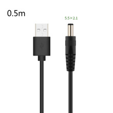Adaptador conversor de cabo USB para conector auxiliar de áudio DC5.5x2.1 da Tizuqe para mini alto-falantes.
