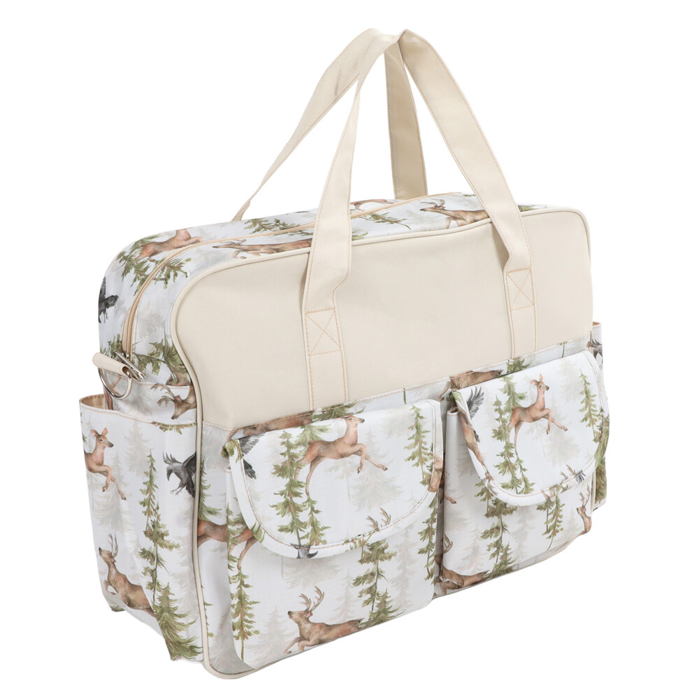 Multifunction Baby Diaper Bag for Boys & Girls with Many Pockets 40x15x31cm