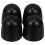Lot de 4 cache-boulons décoratifs pour WC, noirs. 1