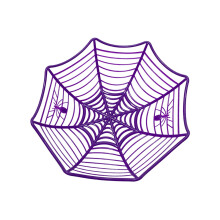 2pcs Spider Web Fruit Plate Set Creative Web Design Snack Serving Tray for Halloween Party and Home Decor