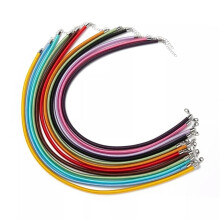 5 Thick Silk Necklace Cords Assorted Lot Jewelry Making Supplies 18" Adjustable