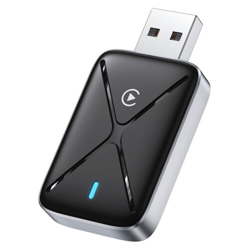 CarPlay Wireless Adapter for ,  Wireless CarPlay Adapter Convert Wired to Wireless, Fast Connection No Delay