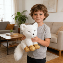 Fox-Like Plush Toy Soft Safe Huggable Stuffed Doll 1 Piece