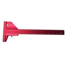 Woodworking Scriber Marking Measuring Gauge T Ruler Aluminum Alloy Metric/Inch Scale for Carpentry and Woodworking
