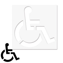 Parking Lot Stencil Handicap Parking Lot Stencil Weather-Resistant High-Visibility Striping Sign For Disabled Lane Marking Post Fire Lane skilful