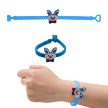 Easter Egg Bracelets for Kids Adjustable PVC Sport Bracelet Cute Wristband Bunny Wristband Easter Bracelet Party Favors