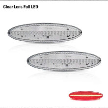 Applies to2Pcs LED Side Marker Light Rear Fender Lights Red Signal Lamps Convertible 12V