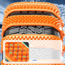 Reusable No-Snow Chains for Pickup Trucks & SUVs – Emergency Plastic Non-Slip Cable Ties – Compatible with Winter & Muddy Roads
