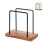 Rustic Natural Wood Iron Napkin Holder Organizer for Kitchen Dining Table 1