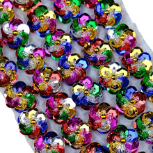 100Pcs 2Cm Sequin Flowers Flat Back Patches Handmade Sewing Craft Decorations Diy Wedding Shoes Bags Garment Accessories