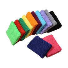 12 Pcs Cotton Wrist Sweatbands Comfortable Wristbands Sports Wrist Band Wrist Bands for Men Athletic Wristbands