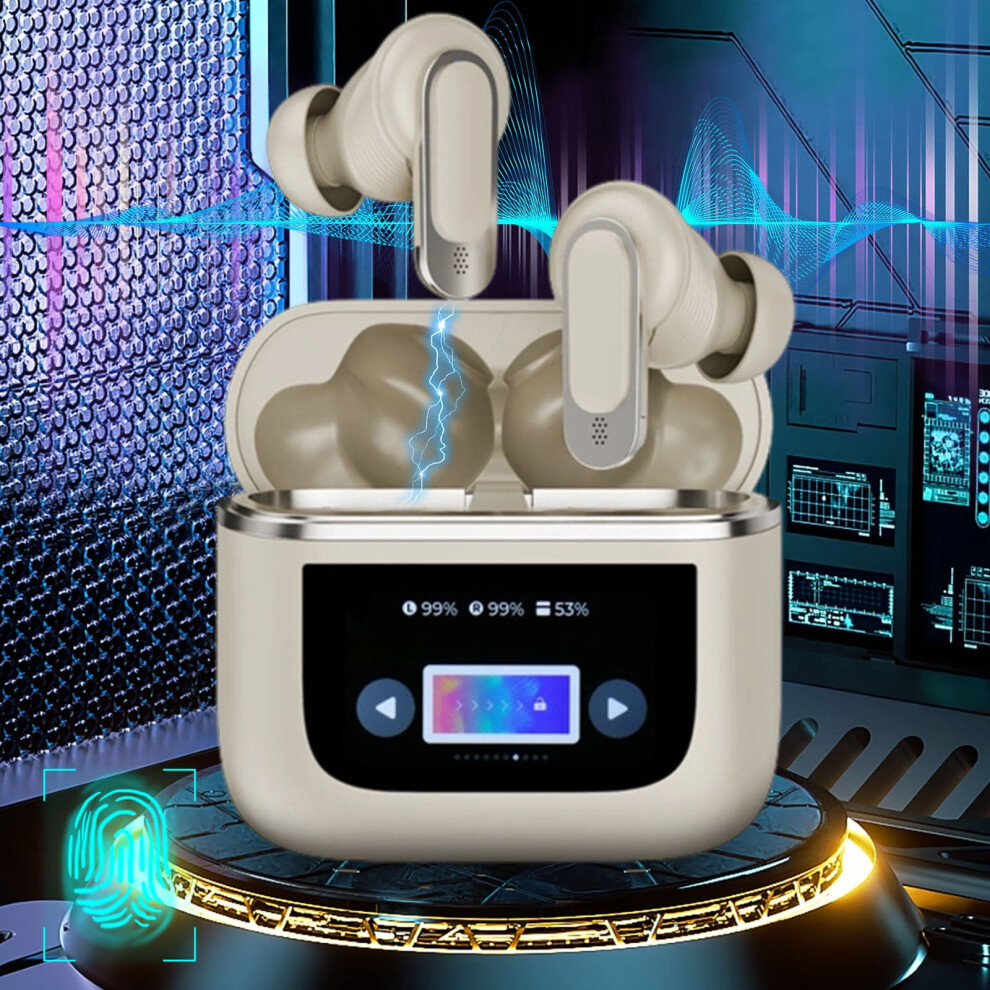 V8 Bluetooth Earbuds With Led Display, Smart Surround Sound, Anc, Waterproof, Long Battery Â Compatible With Iphone & Android 9043876430473