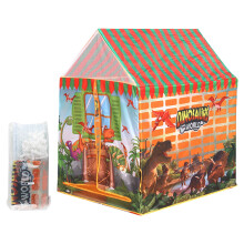 Dinosaur Themed Kids Play Tent Pretend Camping House Indoor Outdoor 37X28X41 Inches