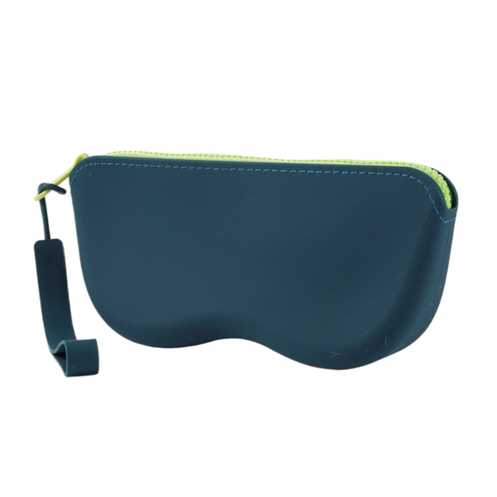 Soft Silicone Eyeglass Case with Zipper and Lanyard