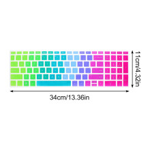 Keyboard Cover Silicone Laptop Skin Skin Waterproof Cover Film Protector Gradient Desktop Protector15 Bf Protection