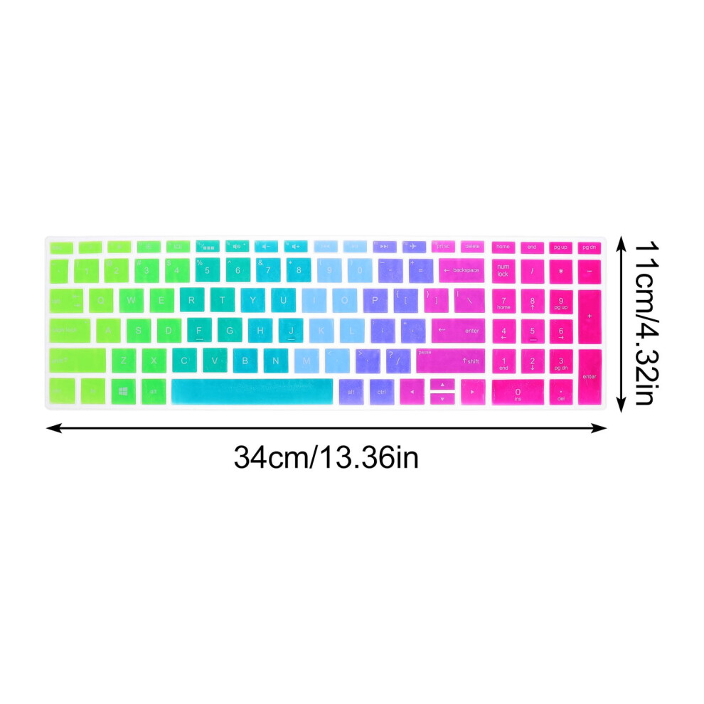 Keyboard Cover Silicone Laptop Skin Skin Waterproof Cover Film Protector Gradient Desktop Protector15 Bf Protection 9132278063140