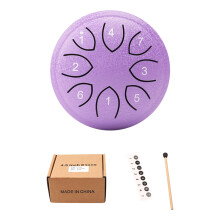 P-338 Purple Outdoor Rain Drum Steel Tongue 4.5 Inch 8-Tone