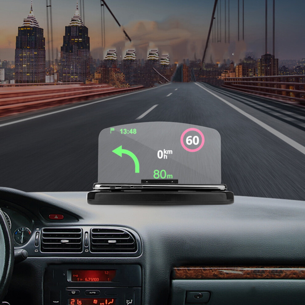 Car Phone Mount With Hud, Wireless Fast Charging & Smart Induction Â Compatible With Android & Ios 9180333267446