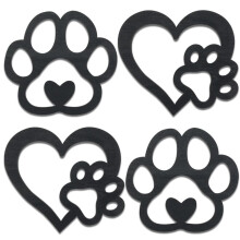 Love Dog Footprints Wall Decoration, Cute Pet Home Art, Lighting Up Your Home With Warm Prints