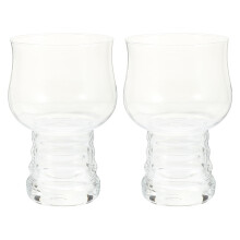 Beer Glasses Transparent Graceful Outline 2 Pcs