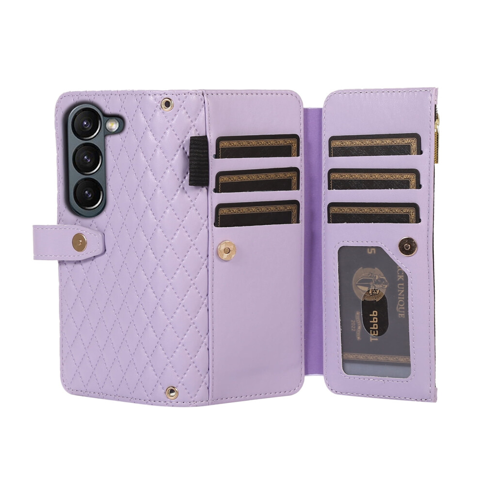 Tech Circle Wallet Case For Samsung Galaxy Z Fold3 Lavender 9180333370290