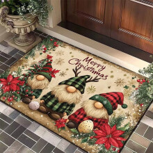 Albero di Natale Babbo Natale Alce Natale Ingresso Tappetino per la porta Decorazioni festive Tappeto Bagno Tappetino antiscivolo Zerbino d'ingresso