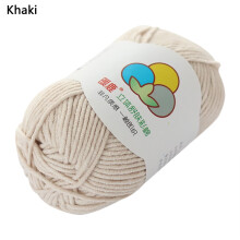 Tools Yarn 5 Strands of Milk Cotton,Warm Soft Scarf Sweater Wool Thread DIY Knitting,Khaki