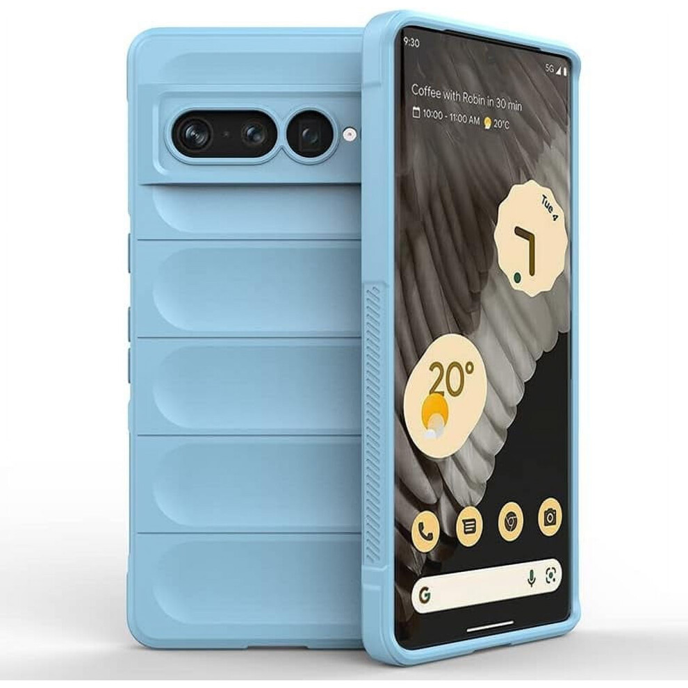 For Google Pixel 7 Pro Case Silicone Tpu With Invisible Airbag Google Pixel 7 Pro Phone Case Shockproof Bumper Anti-Slip Cover (Blue) Blue 9180333269020